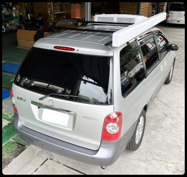 COSMOS 歐士盟 鋁合金手搖式車邊帳_白：圖片 2